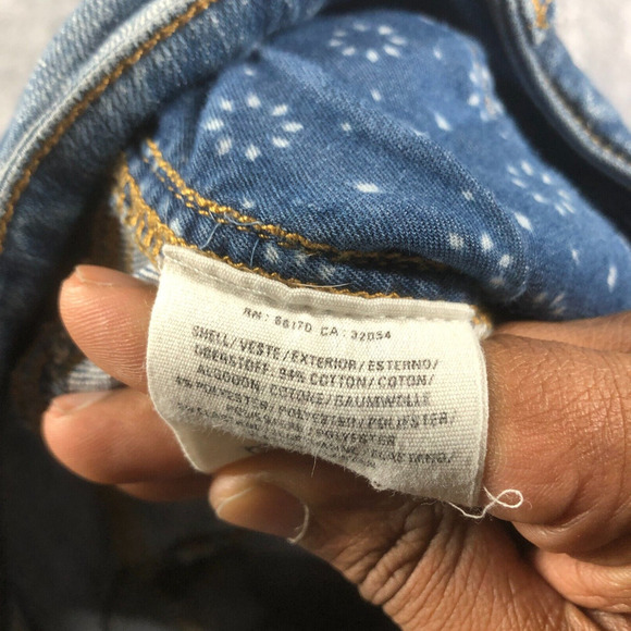 Pilcro and the Letterpress 25 Petite l Straight Denim Jeans Raw Hem Classic Wash - Picture 9 of 12